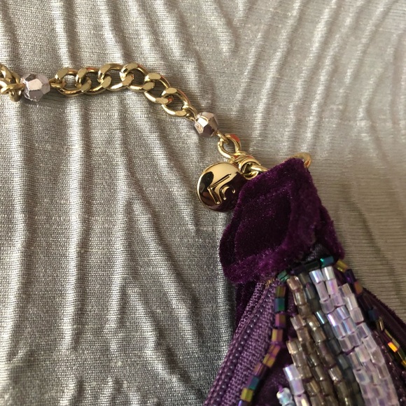 🎉🌹HP🌹🎉Liz Claiborne Beaded Evening Hand Purse - Picture 4 of 10